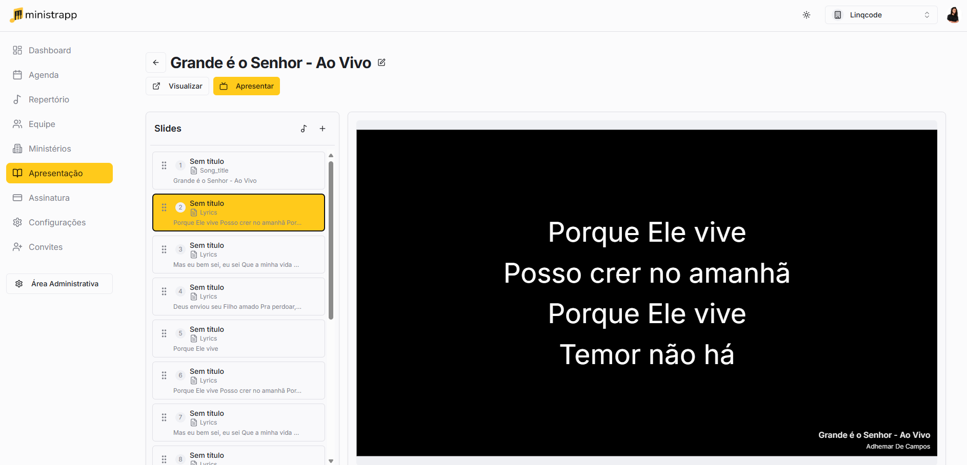 Gerenciamento de Eventos