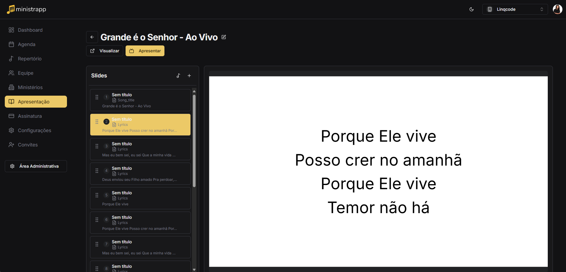 Gerenciamento de Eventos